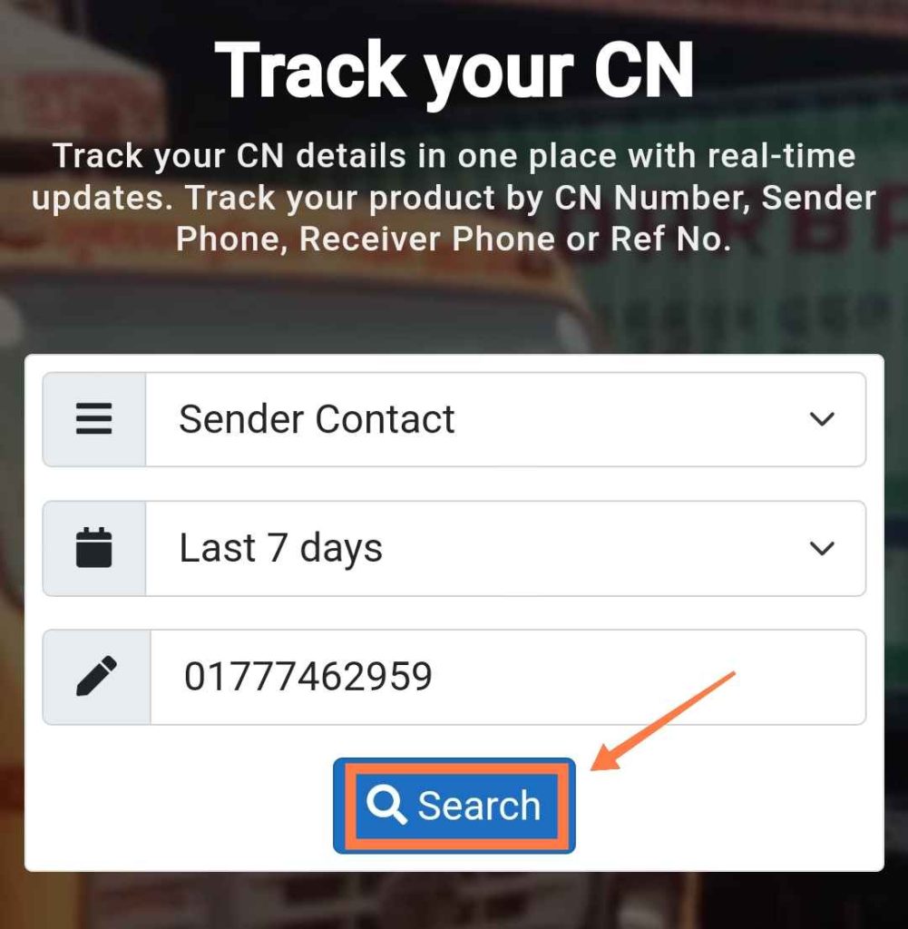 Sundarban courier service tracking by Phone number